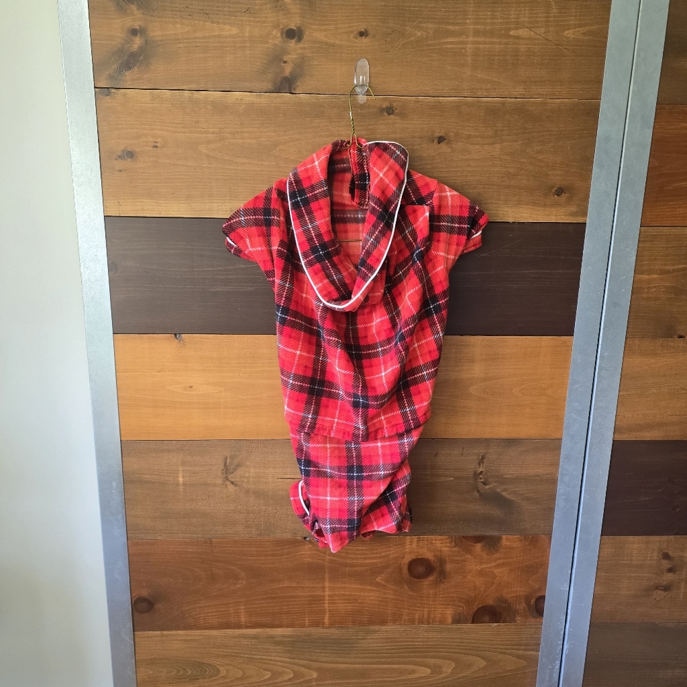 Red Plaid Dog Sweater